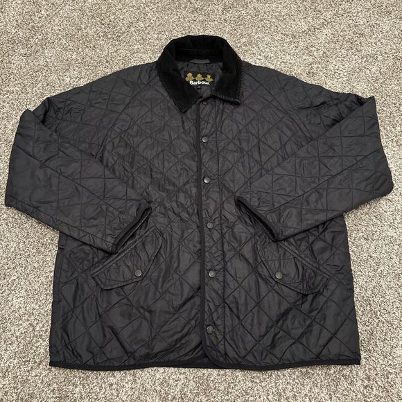Barbour Heritage Liddesdale Quilted Jacket Black England Classic Men’s Size XL - Picture 1 of 11